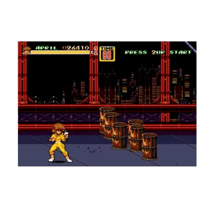 SOR2 Shredder's Revenge 16Bit Game Card For Mega Drive Genesis