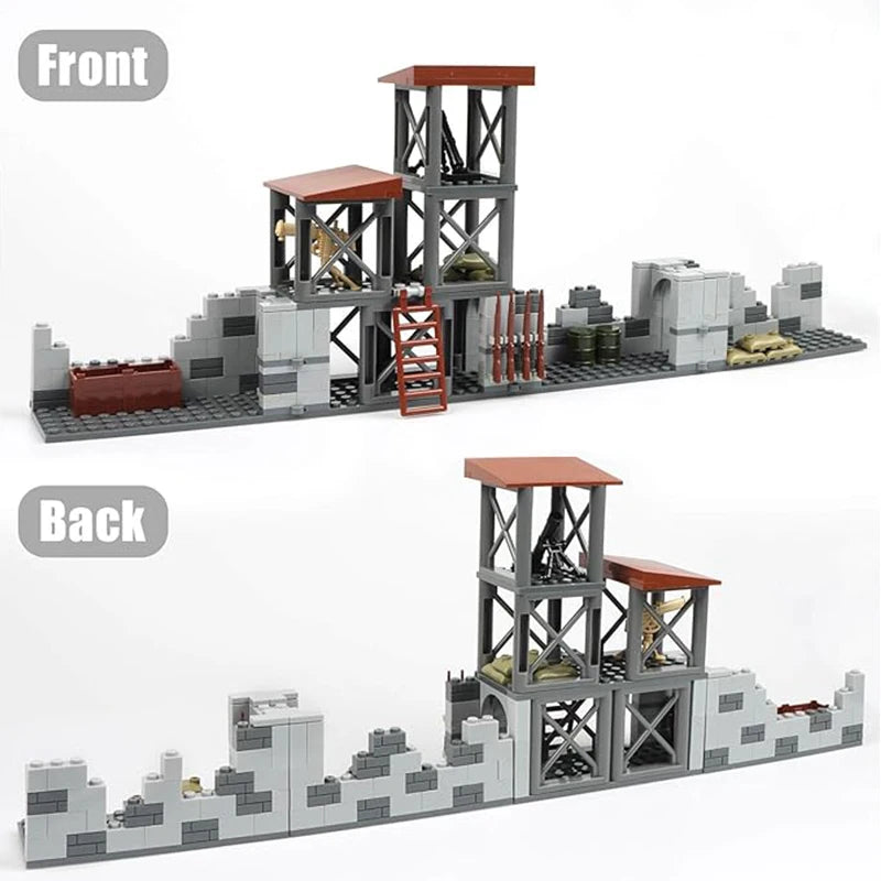Army Military Base Model Building Kits  Mini Army Supplies Guns Building Blocks Sets