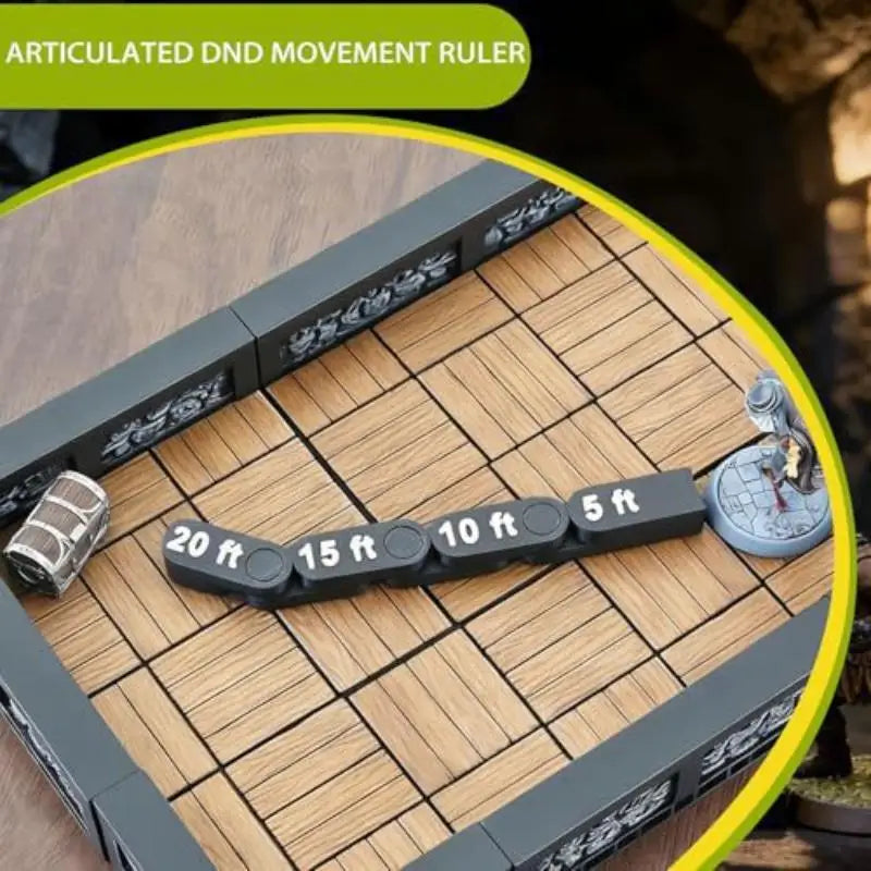 *Articulated  Movement Ruler – Flexible Chain Measuring Gauge For Wargaming Board Games
