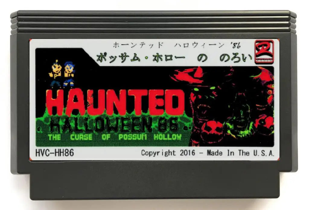 Haunted Halloween '86 (2018) Game Cartridge for FC/NES Consoles