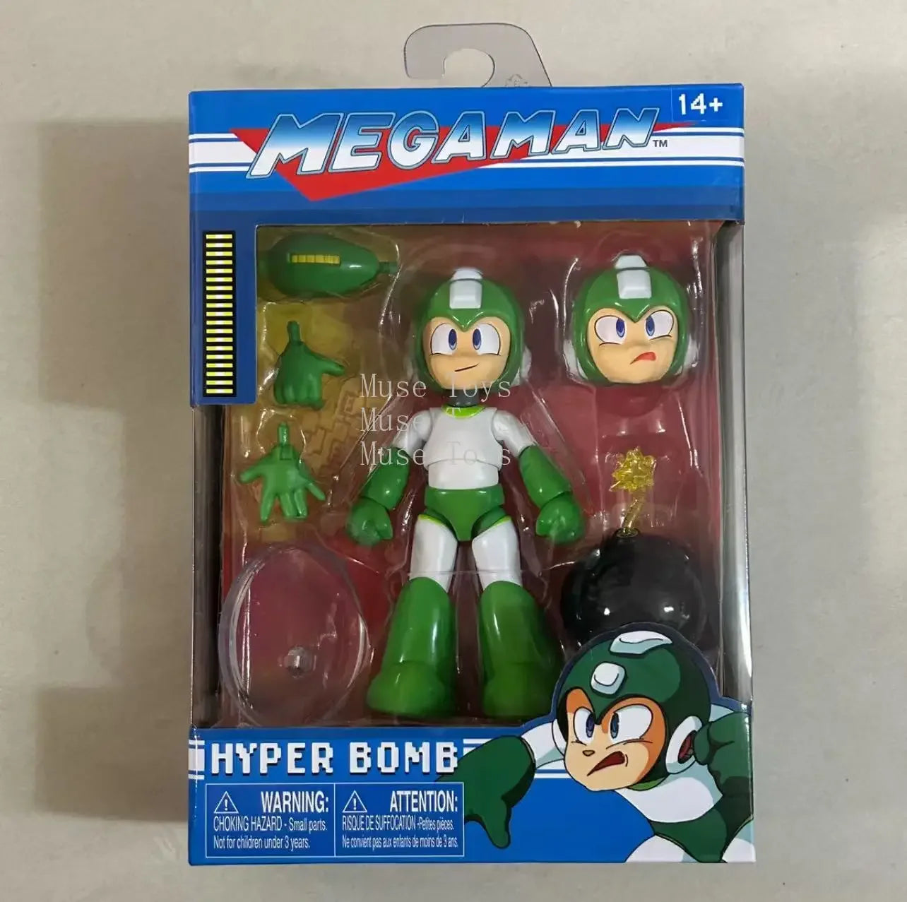 New in Stock Jada Toys Mega Man Ice Fire Cut Elec Hyper Tree Bubble Action Figure Collectible Toy Gift