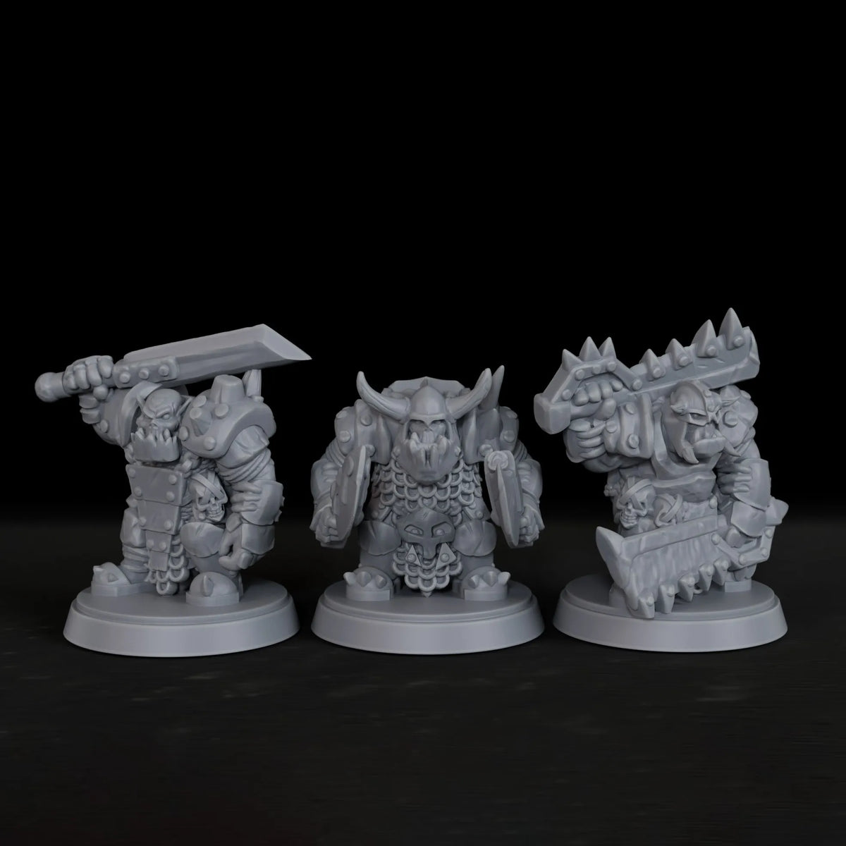 TTRPG Miniatures Ork Warriors Minis RPG Tabletop Board Game