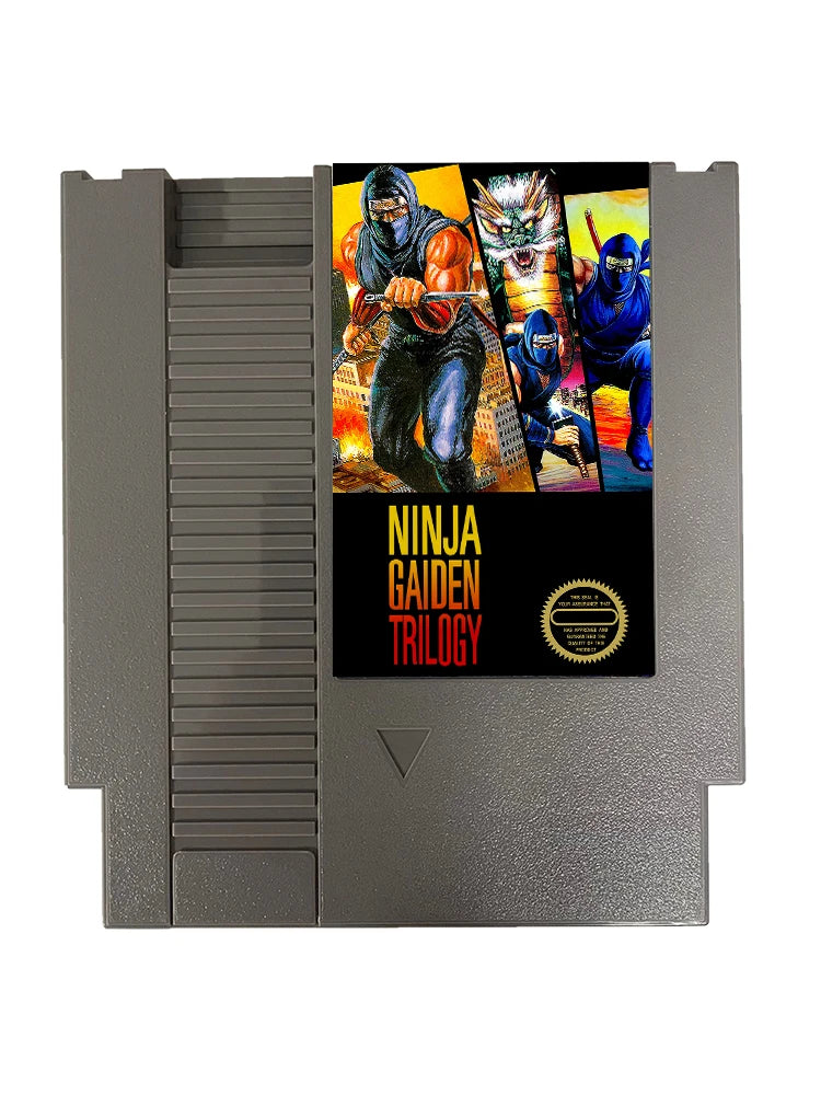 Classic Game Ninja Gaiden Trilogy For NES Super Games Multi Cart 72 Pins 8 Bit Game Cartridge,for NES Retro Game Console