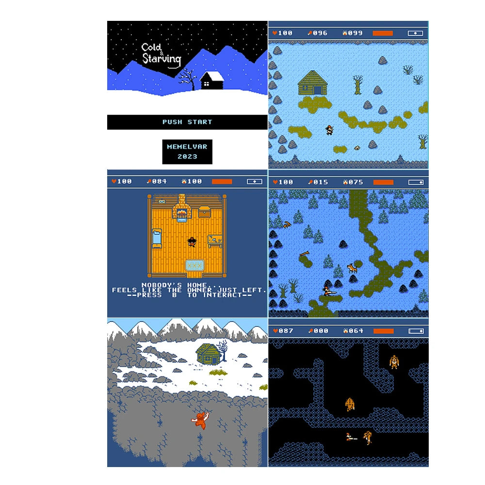 Cold & Starving FC 8bit Game Card