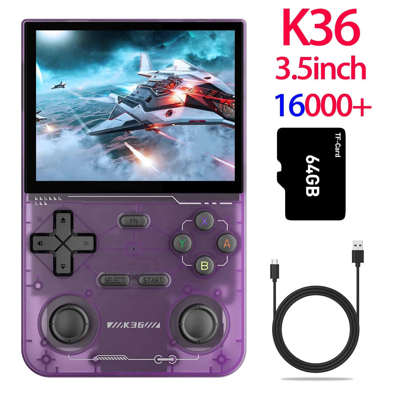 R36MAX Game Console 64GB 128GB 18000+GAMES Linux System 4.0 inch