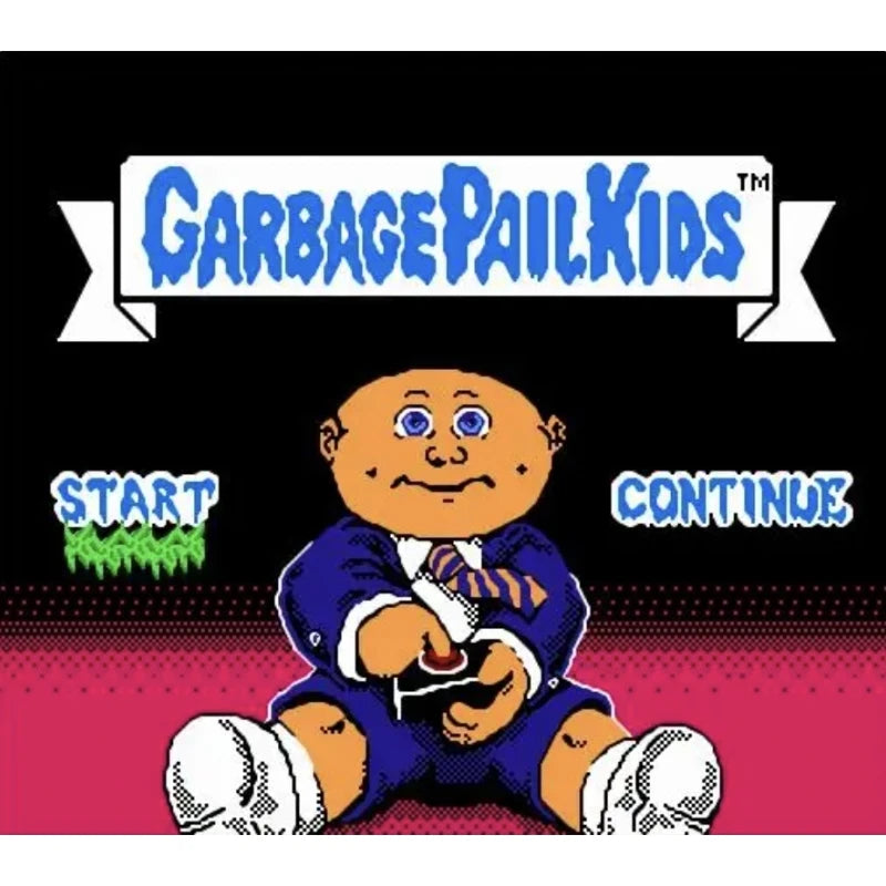 Garbage Pail Kids Game Cartridge for FC Console 60Pins 8 Bit Video Game Card