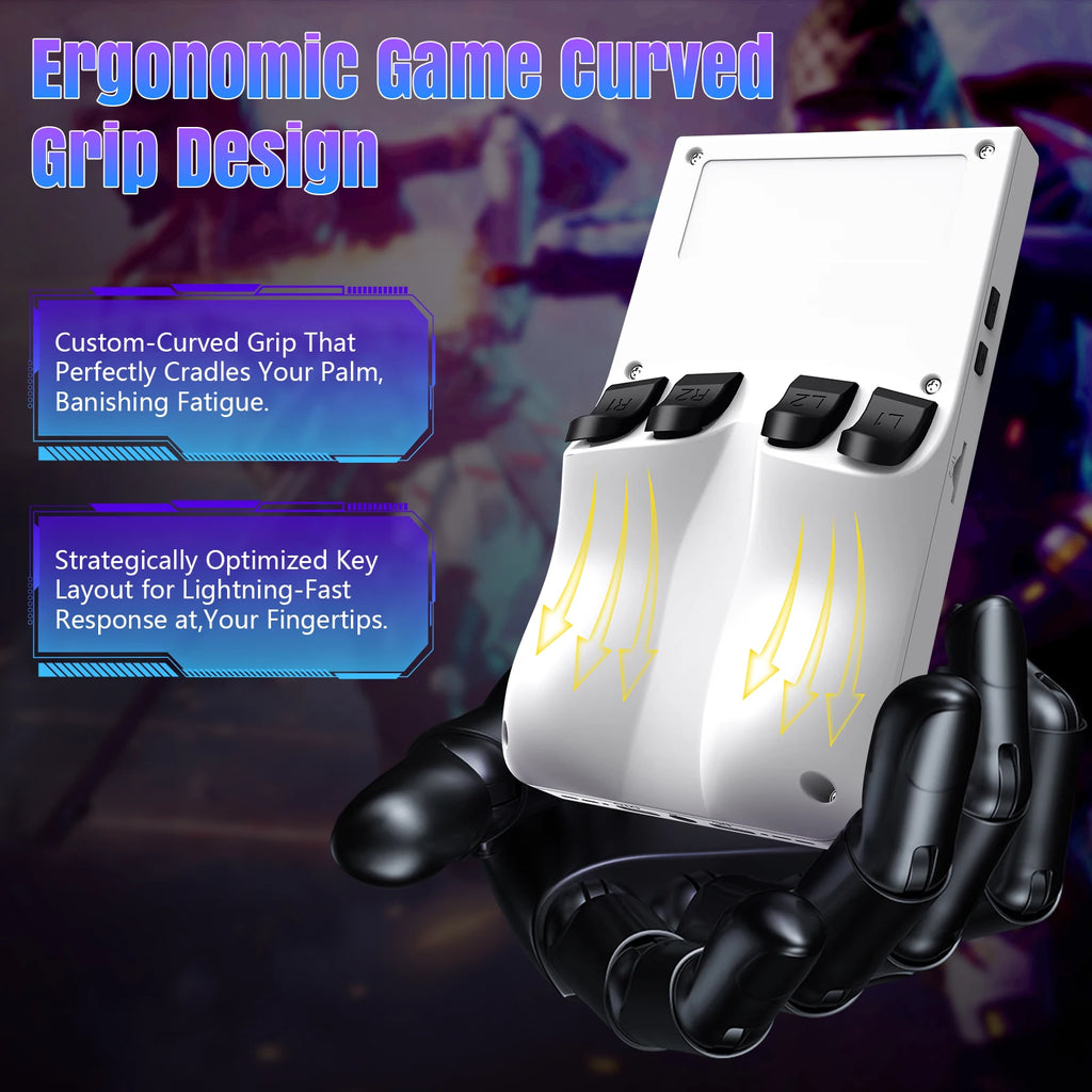 Open Source R36MAX Retro Handheld Video Game Console RK3326 Chip 64/128G 18000+Games Linux System Portable Pocket Game Player