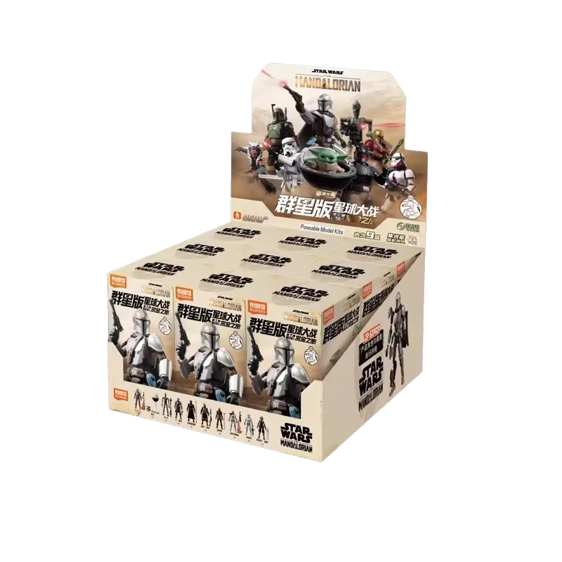 Original Blokees Star Wars Galaxy Edition Vol.1 The Mandalorian Bounty Tour Blind Box Action Figure Hero Collection Boy Gift Toy