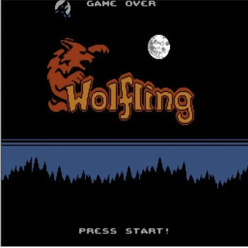 Wolfling Game Cartridge for FC Console 60Pins 8 Bit Video Game Cartridge