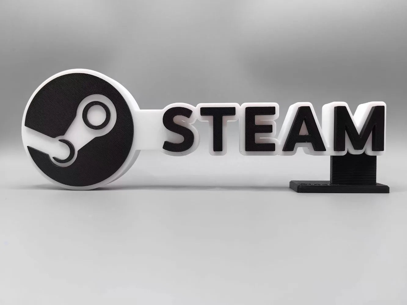 Video Game Company Title 3D Printing Logo Nameplate for Model Doll PVC Figure Collection Display Cosplay Exhibition Ornament Toy