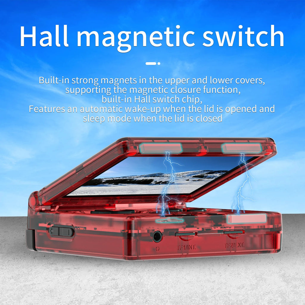 ANBERNIC RG35XXSP Flip Retro Handheld Game Console Linux 64bit WiFi Bluetooth Online Play HDMI-TV Out