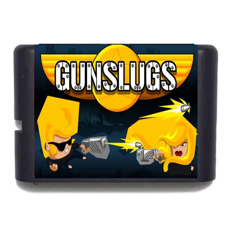 Gunslugs MD 16 Bit game card for mega drive