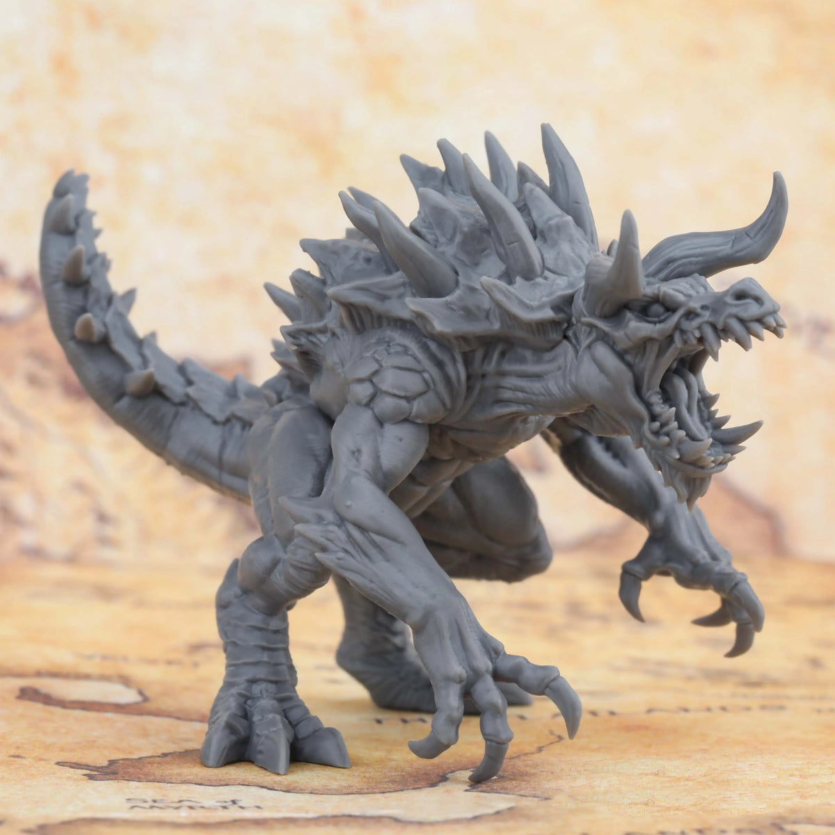 RPG Miniature, Fantasy Dragon Creature Model, TTRPG Accessory