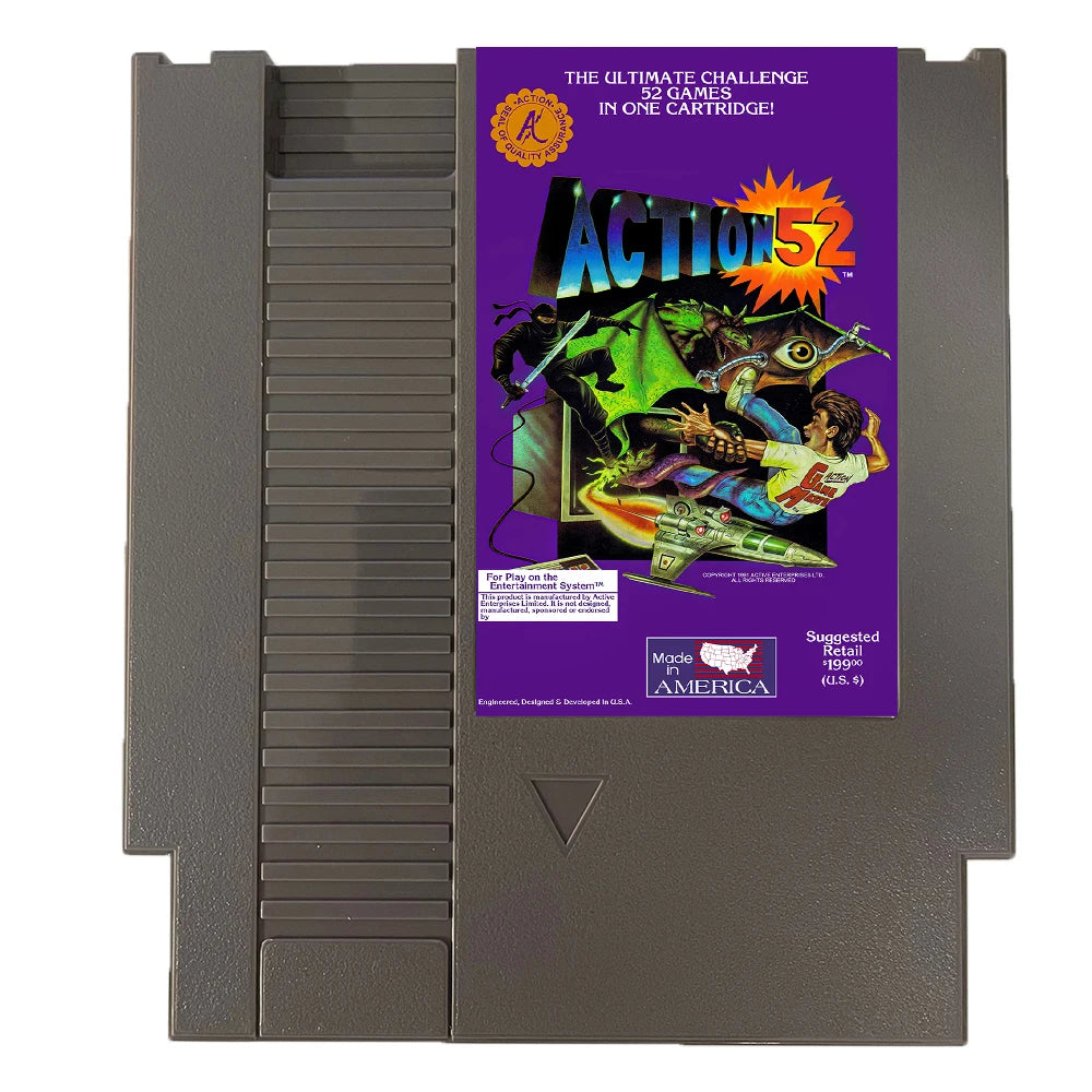 Action 52 - Game Cartridge for NES Game Console