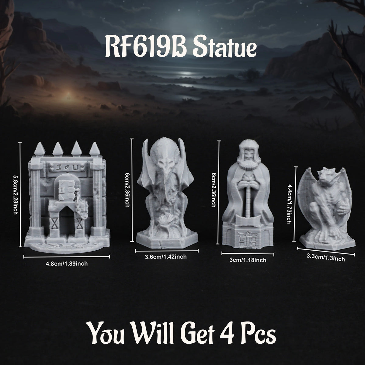 Ultimate RPG Accessories Set – Modular Terrain, Statues, Trees & Props for Tabletop RPGs, Perfect Gift for Gamers and Collectors