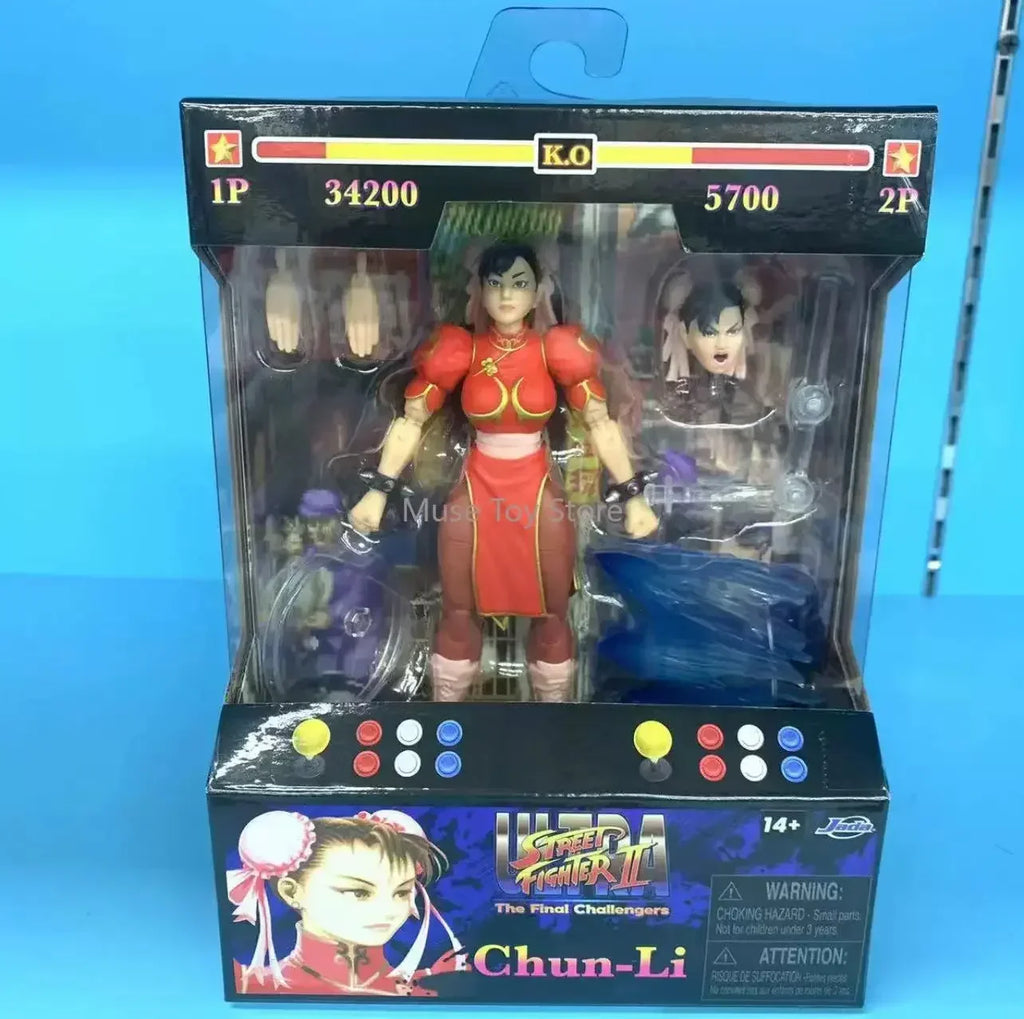 Jada Toys Ultra Street Fighter II Akuma Baison honda Violent Ken RYU Guile 6" Inch Action Figure Collectible Toy Gift In Stock