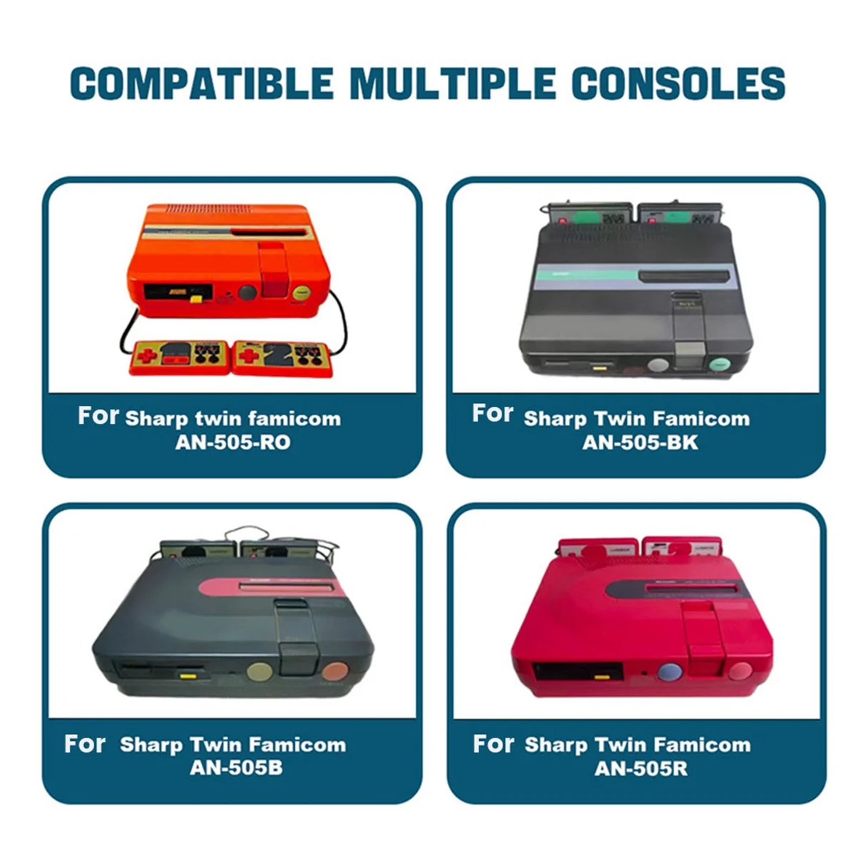 Sale For FDSkey Disk System Drive Emulator+Cable Adapter+4GB Card with OLED Display for Sharp Twin Famicom Emulator Black