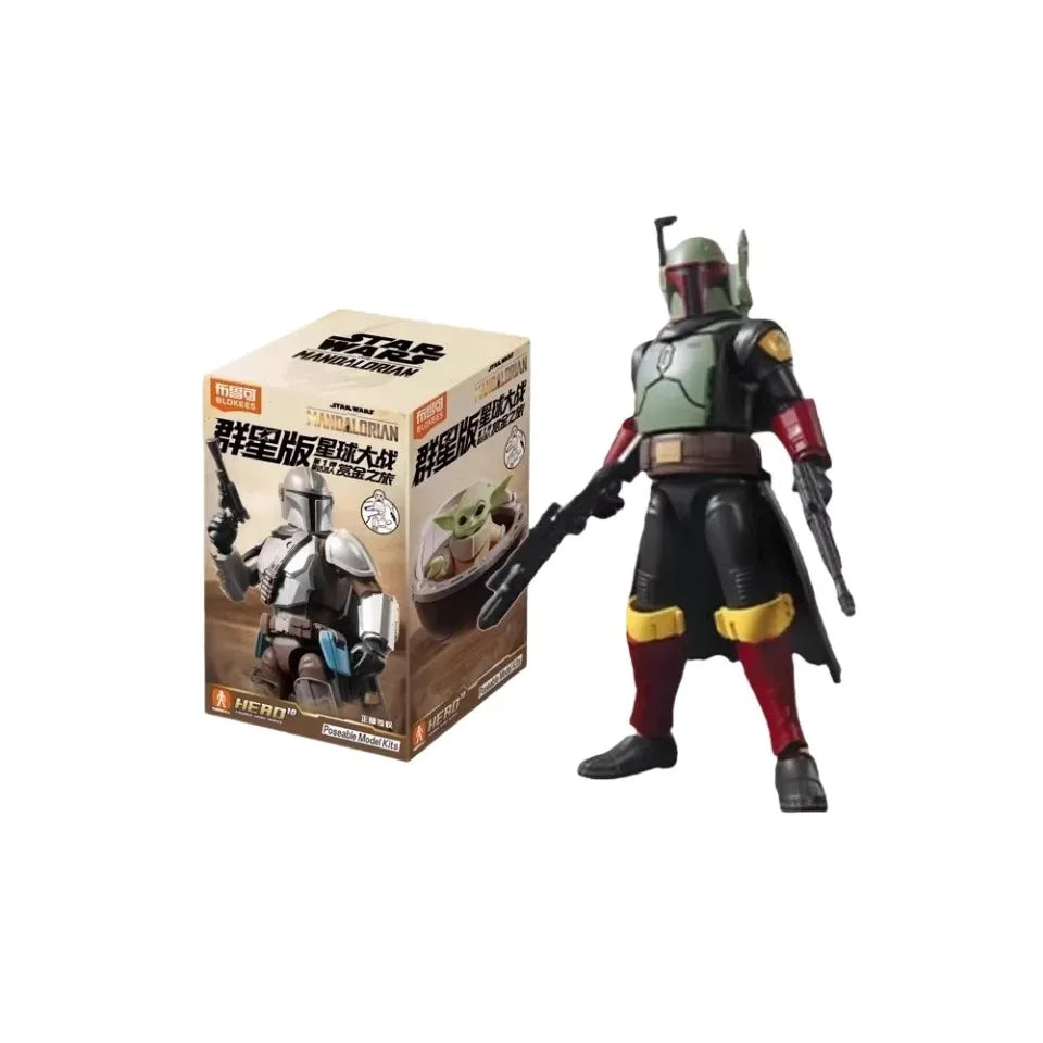 Blokees Star Wars The Mandalorian Action Figures Bounty Journey Series Blind Box Collectible Toys for Fans Collection