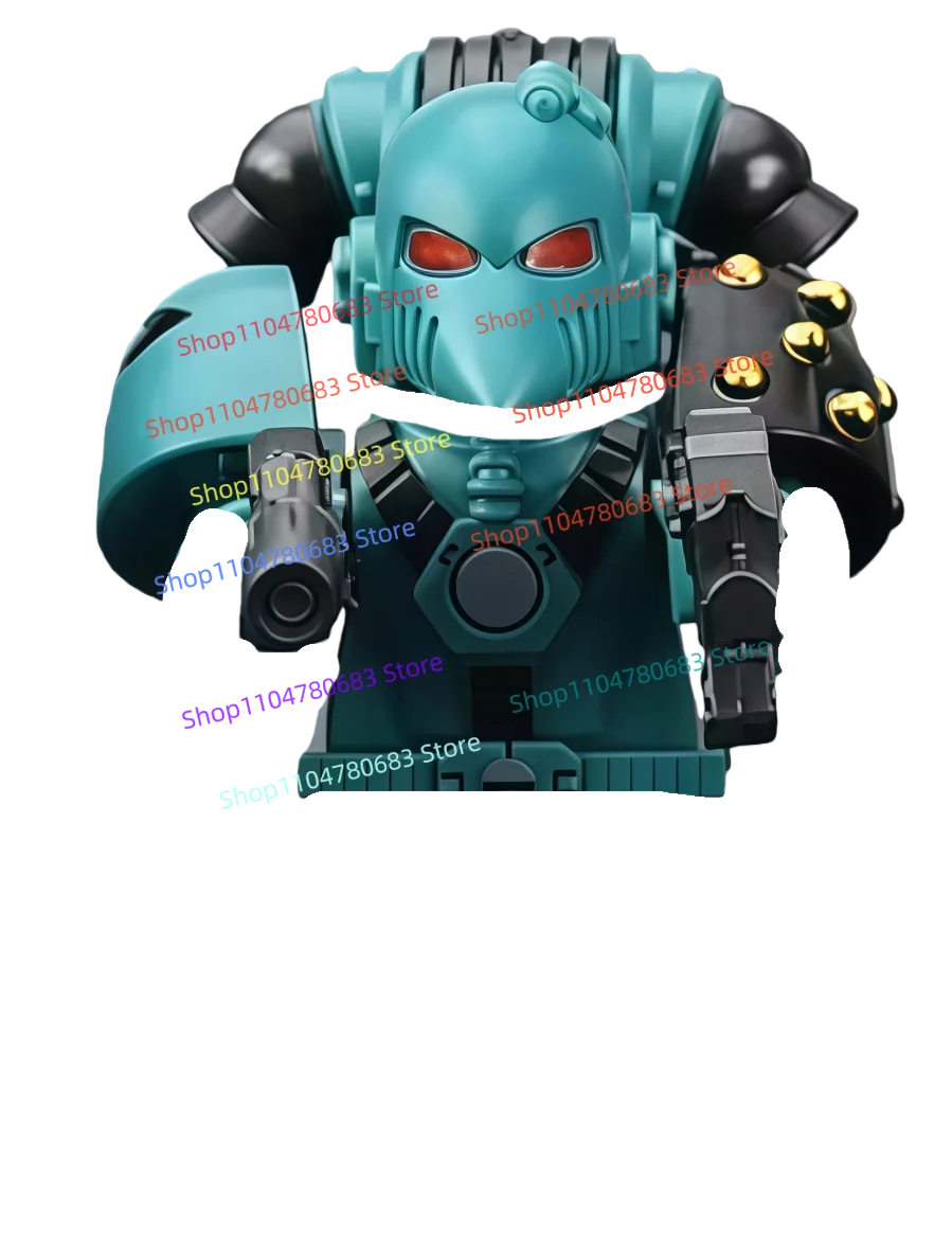 MOC Building Blocks Purple Legion Warrior Mini Figure Assembly Model Display Anime Cartoon Toy Decoration Gift Collectible