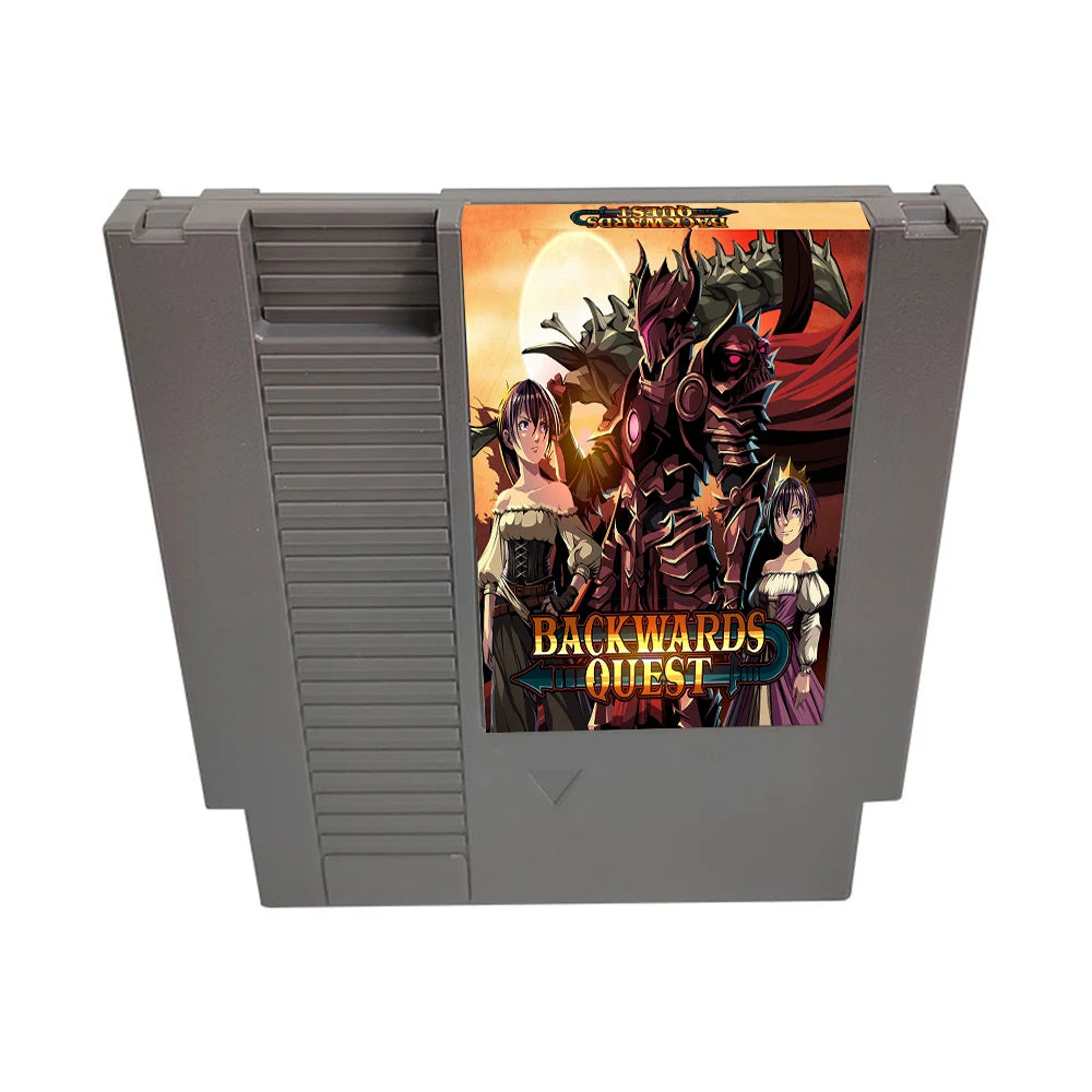 Backwards Quest - 72 pins 8 bit Game Cartridge for NES Game Console