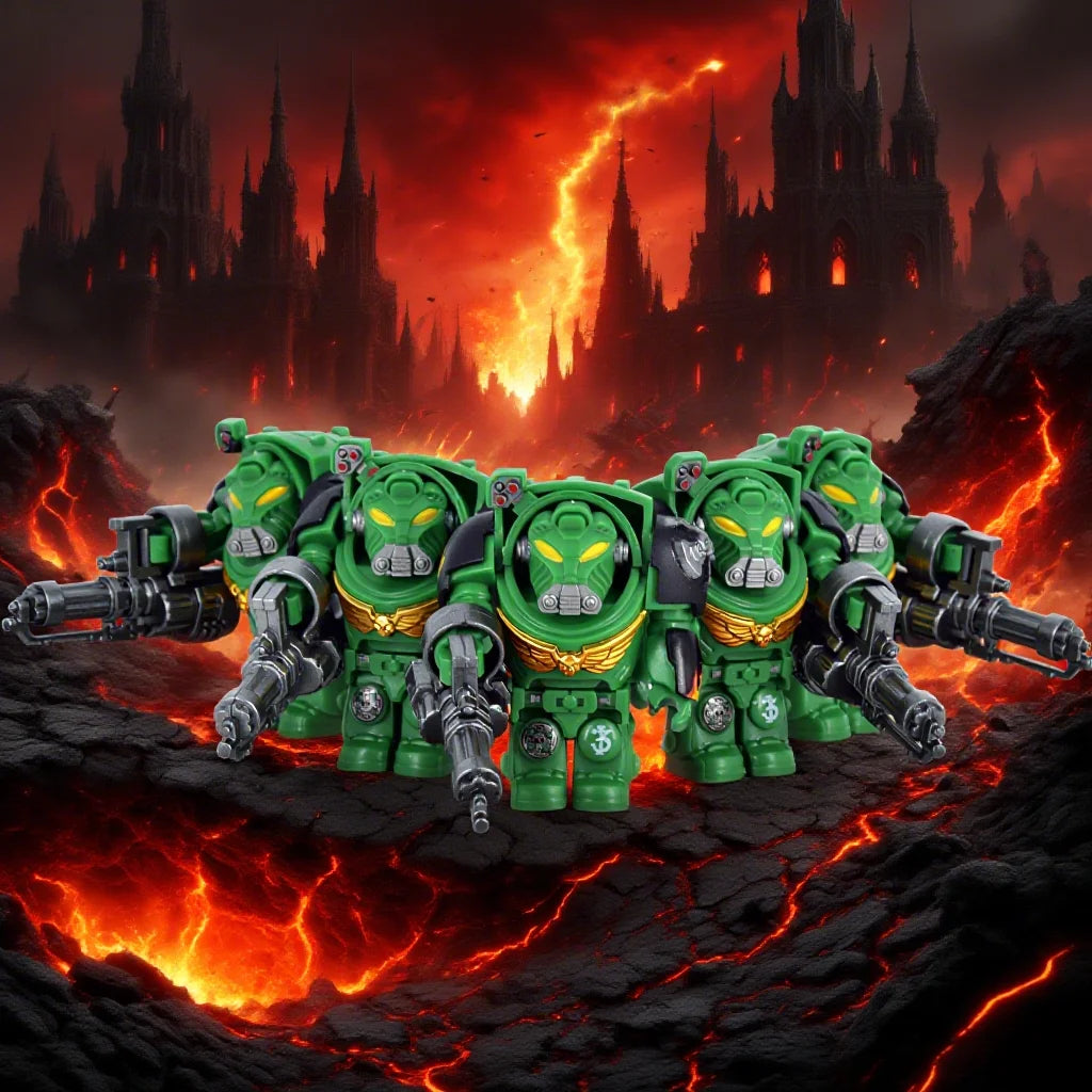 DY NEW 5pcs Knights War Angels Ultramarines Templars War Soldiers hammers Action Figures Building Blocks DIY Toys