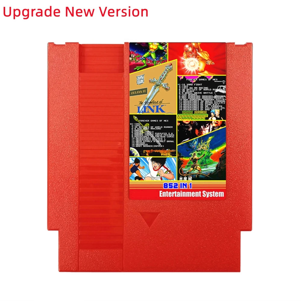 Upgrade Chip Game Cartridge For NES Video Game Console 72 pin 852 in 1 Games Card For PAL/NTSC Support Save