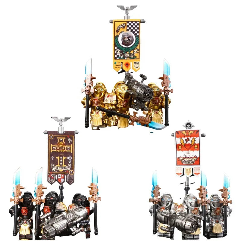 Creative Roman Warrior Brick Man Robot Model Hobby Children's Puzzle Toy Gift for Children's Holiday Gift Collection Decoration