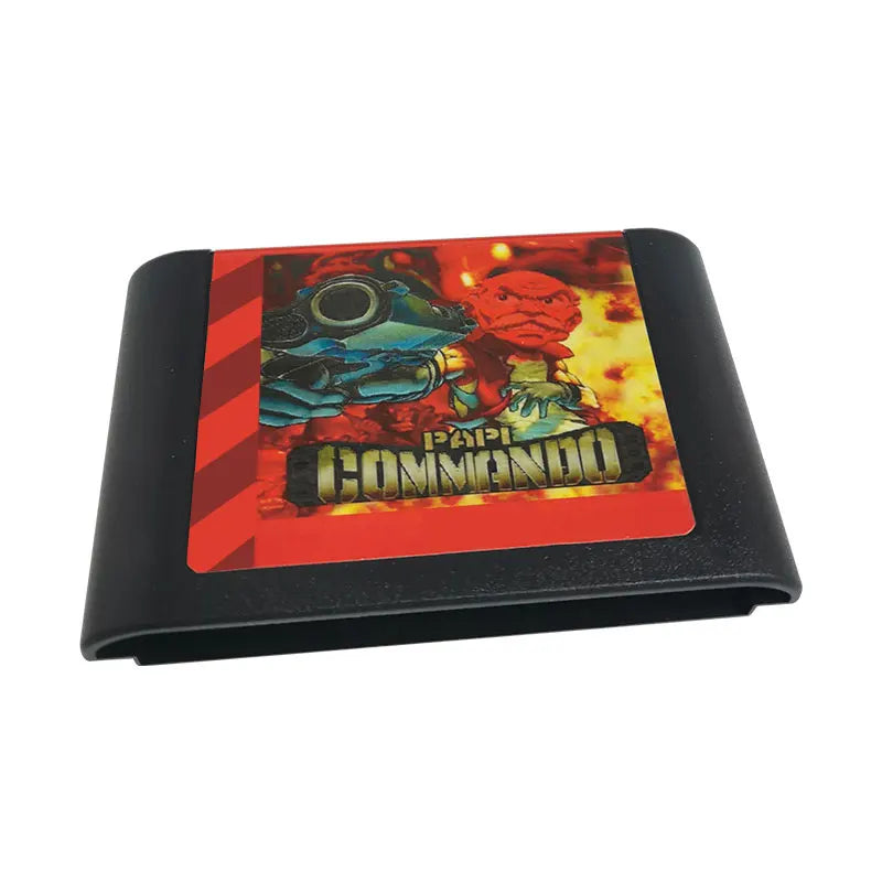 PAPI  COMMANDO Cartridge 16 Bit MD Game Card For Sega Mega Drive For and for Original Console