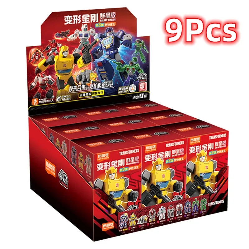 1/9pcs Transformer building block Splicing toys Optimus Prime bumblebee Shockwave Megatron Robot Action Figure Toy For Kids Gift
