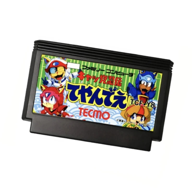 Samurai Pizza Cats Game Cartridge for FC / NES Console 60Pins / 72Pins Video Game Card
