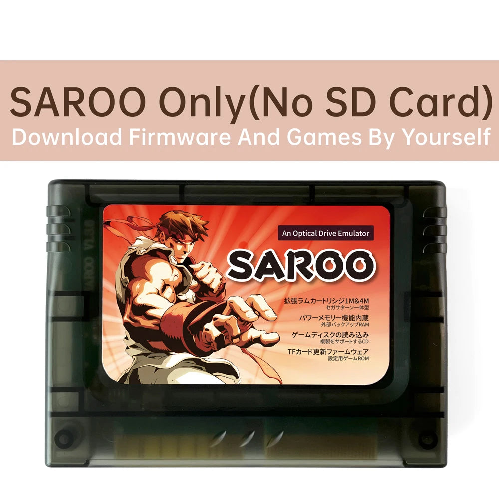 ENJOY SAROO Flashcart Region-free For Sega Saturn Viedo Console 0.8 Firm Support CD-ROM Emulated RAM Card Satiator ODE Fenrir
