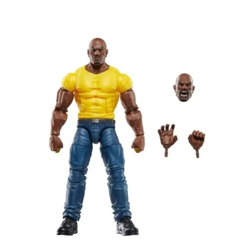Original Comic Version Marvel Legends 85th Anniversary Iron Fist And Luke Cage Anime Figure Figurine Retro Collectible Model