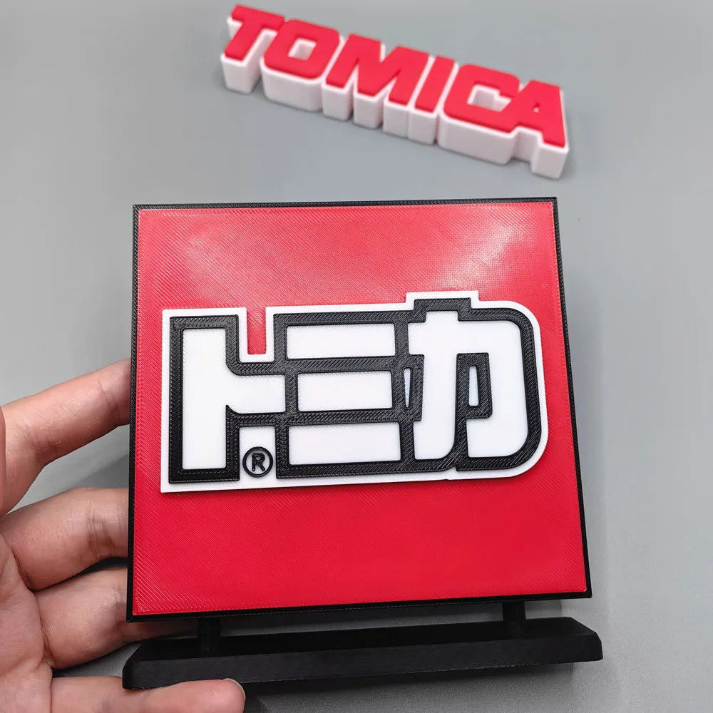 Video Game Company Title 3D Printing Logo Nameplate for Model Doll PVC Figure Collection Display Cosplay Exhibition Ornament Toy