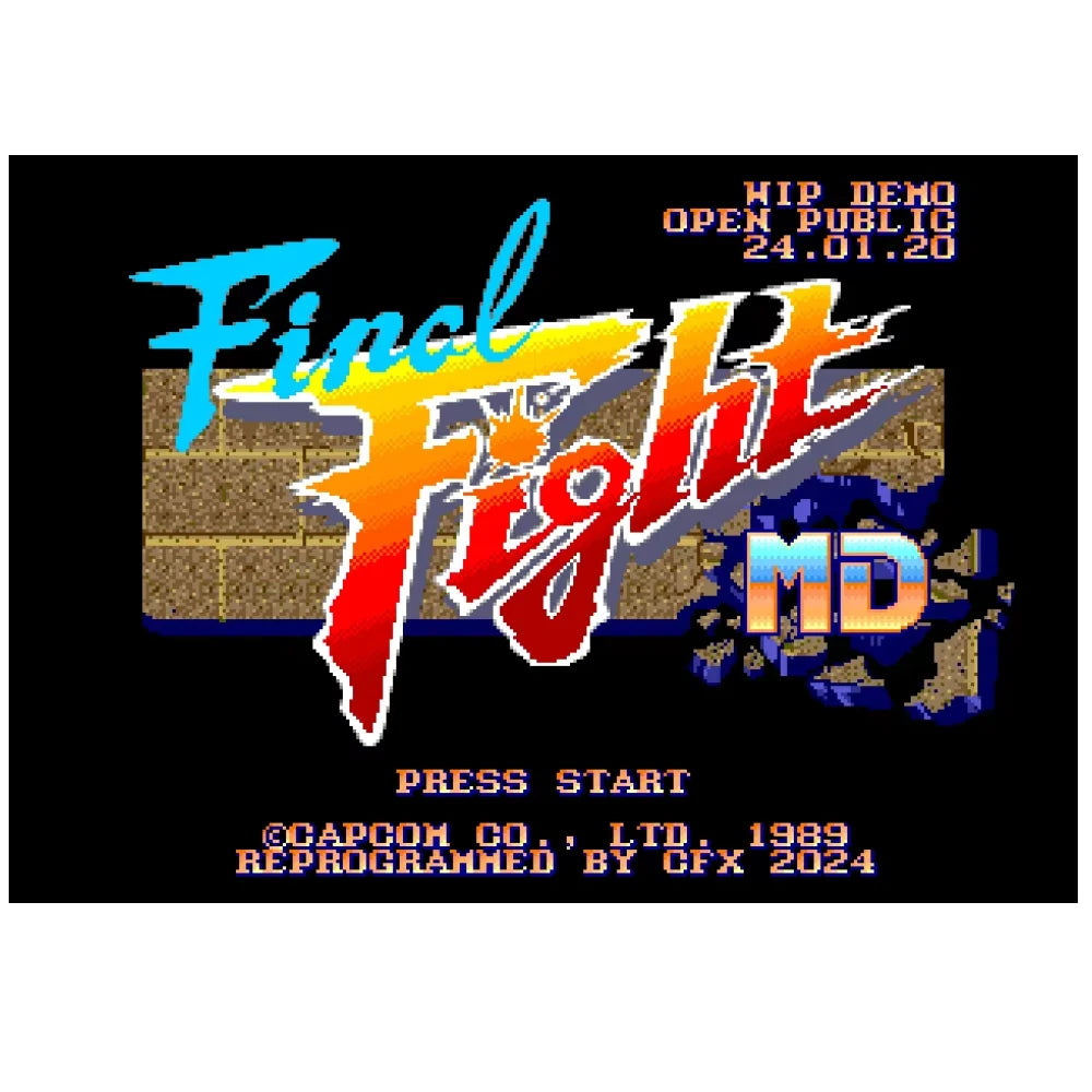 Final Fight MD Patreon Edition v0.89b For Genesis/ Mega Drive