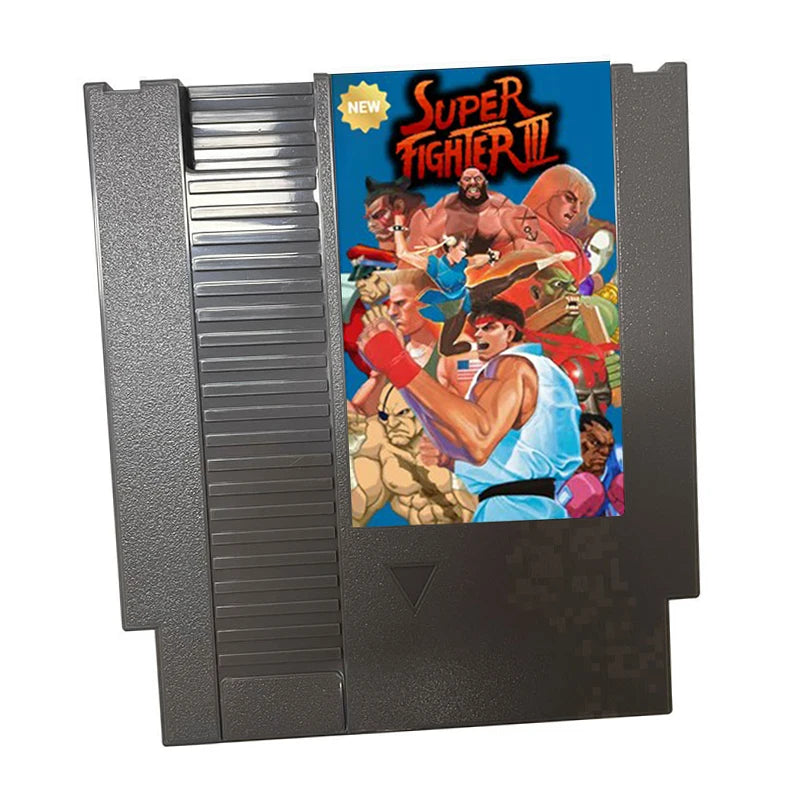 SUPER FIGHTER 3 8 BIT NES Game Cartridge