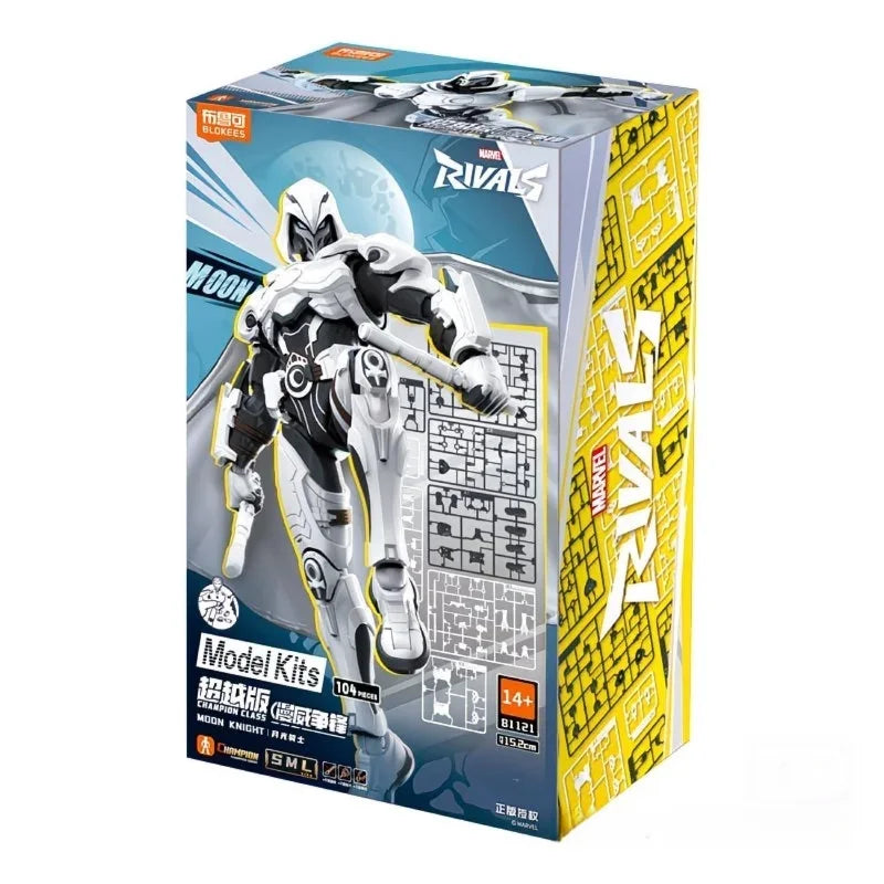 In Stock New Original Blokees Beyond Version Moon Knight 15.2cm Assemble Model Kit Building Block Figure Gifts Toys Collection