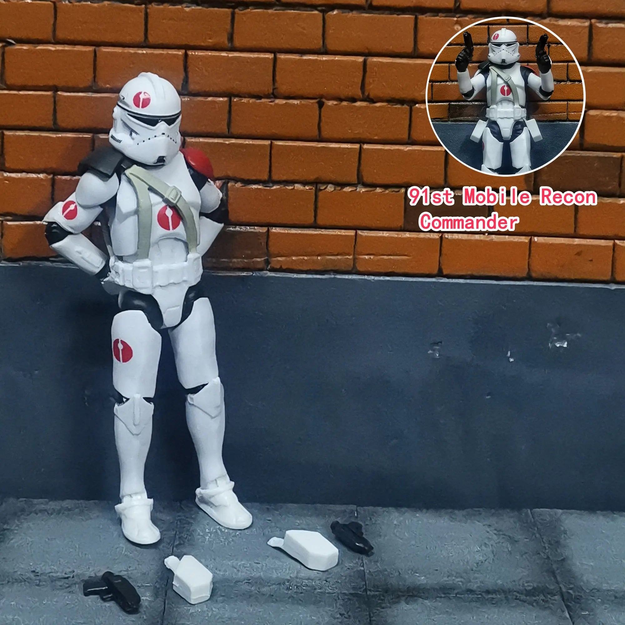 Star Wars 3.75 Inch Trooper 1/18 501st 187th Legion  Shock Action Figure REX ARF P1 P2 clone Toys Model Loose