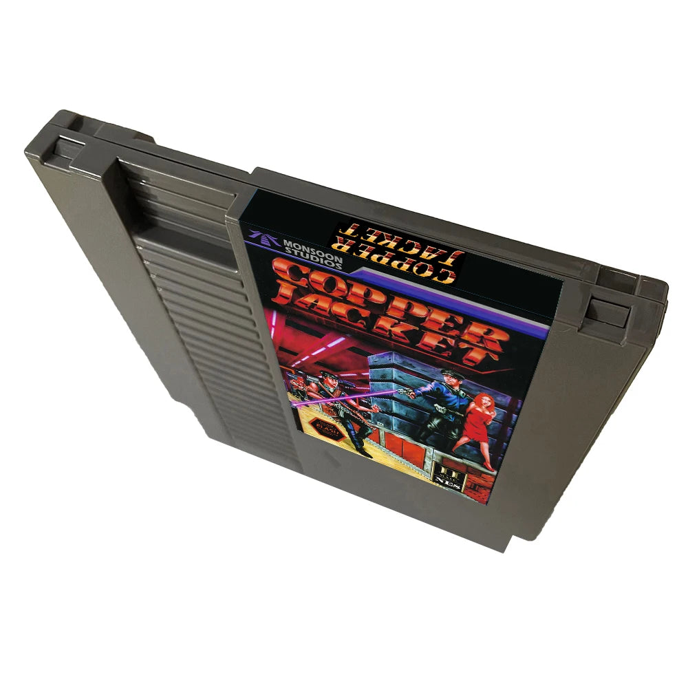 Copper Jacket - 72 pins 8 bit Game Cartridge for NES Game Console