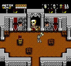 FC Dungeons And Doomknights 8 Bit Game Card