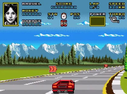 Driftin' Rage MD 16Bit Game Card For Mega Drive Game Console