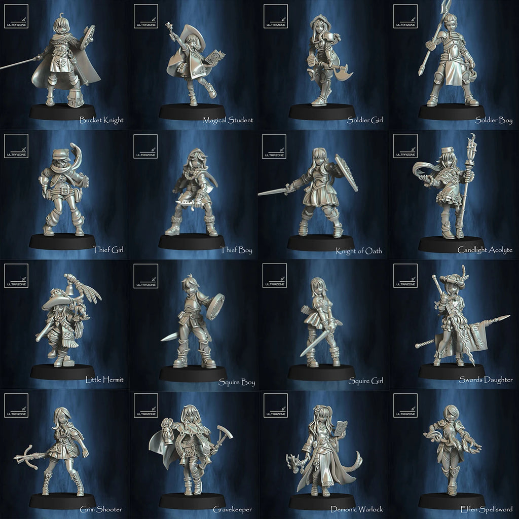 Japanese anime cartoon character third-party model dragon and dungeon dnd