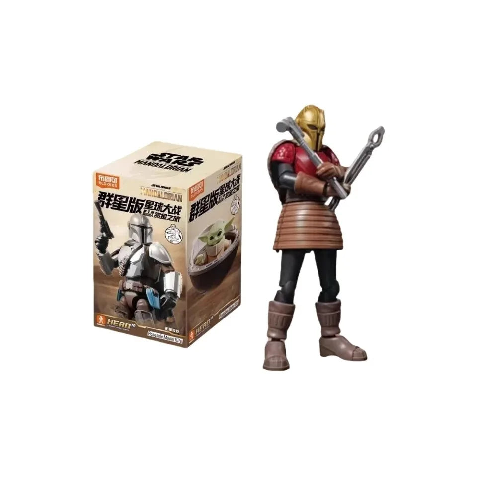 Blokees Star Wars The Mandalorian Action Figures Bounty Journey Series Blind Box Collectible Toys for Fans Collection