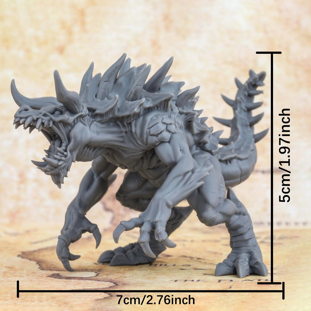 RPG Miniature, Fantasy Dragon Creature Model, TTRPG Accessory