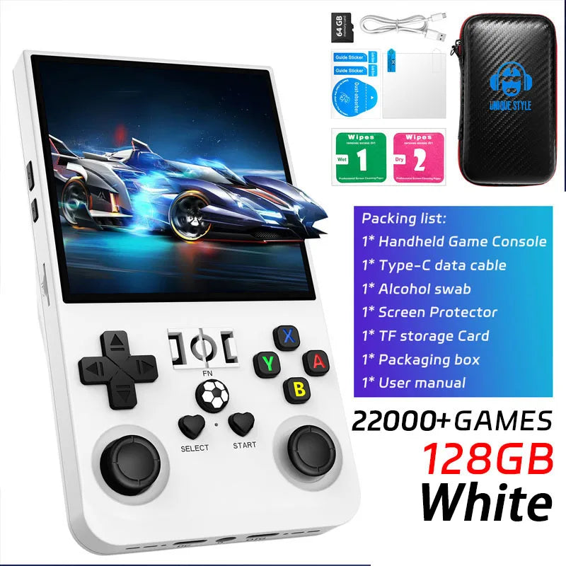 Open Source R36MAX Retro Handheld Video Game Console RK3326 Chip 64/128G 18000+Games Linux System Portable Pocket Game Player