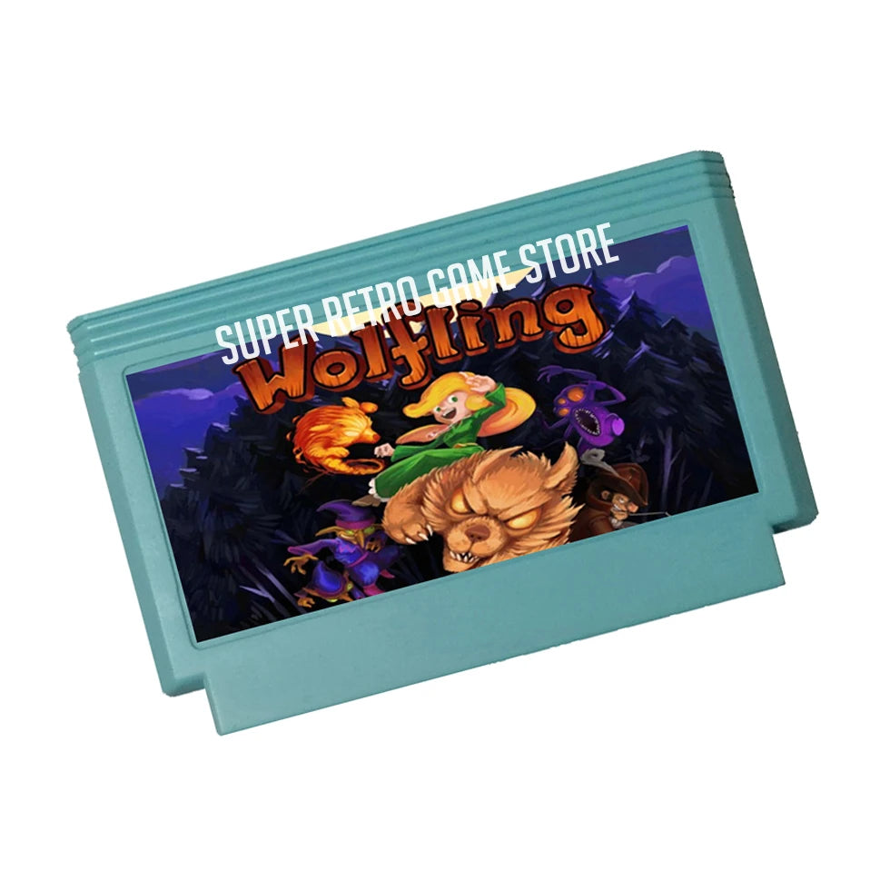 Wolfling Game Cartridge for FC Console 60Pins 8 Bit Video Game Cartridge