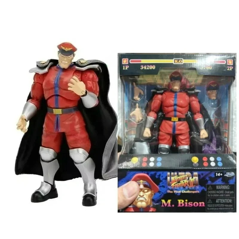 Jada Toys Ultra Street Fighter II M.Bison Dhalsim Violent Ken RYU Guile 6" Inch