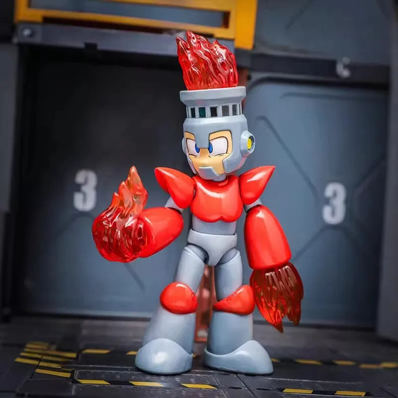 Jada Toys Mega Man Action Figure Model  Rockman, FIREMAN, ICEMAN