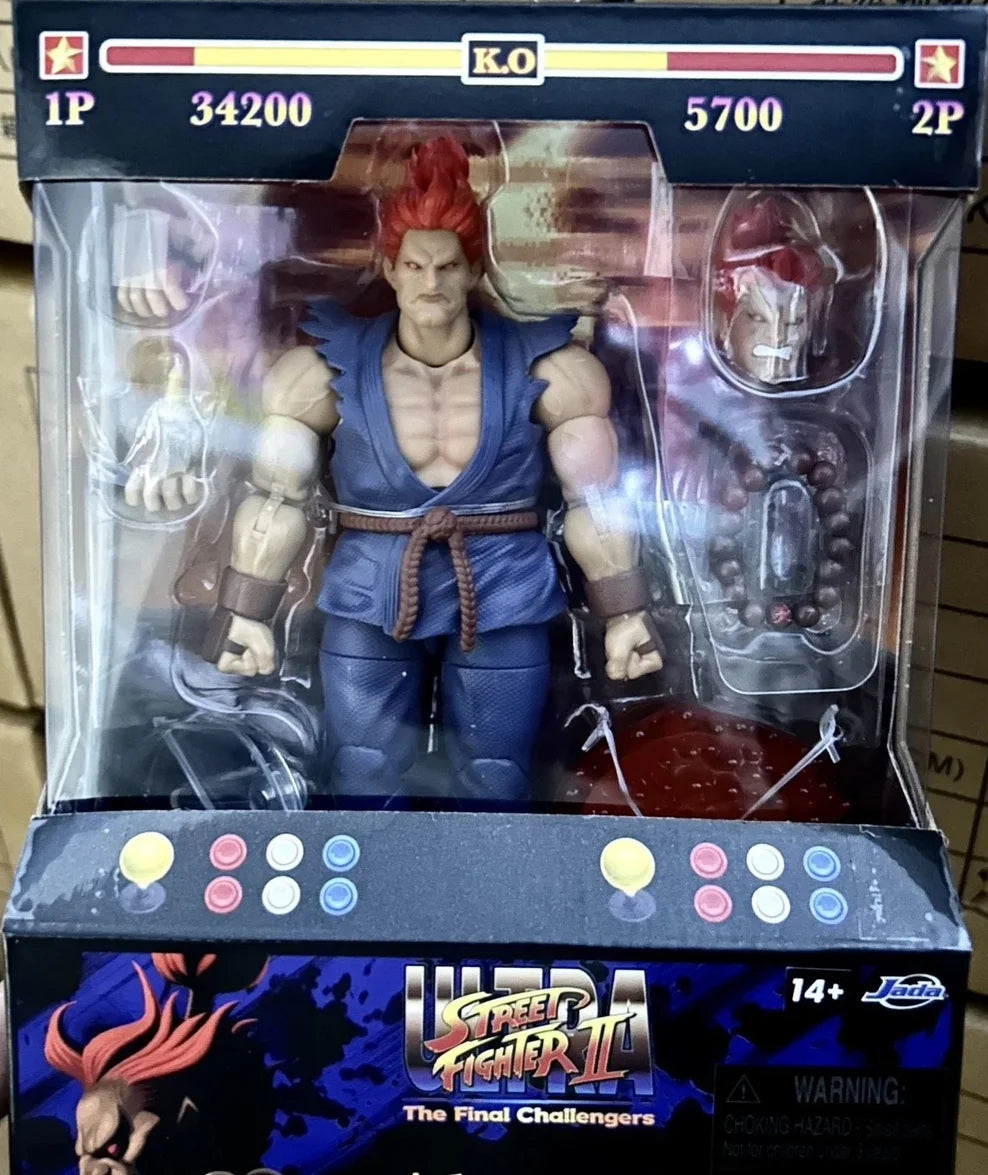 Jada Toys Ultra Street Fighter II M.Bison Dhalsim Violent Ken RYU Guile 6" Inch