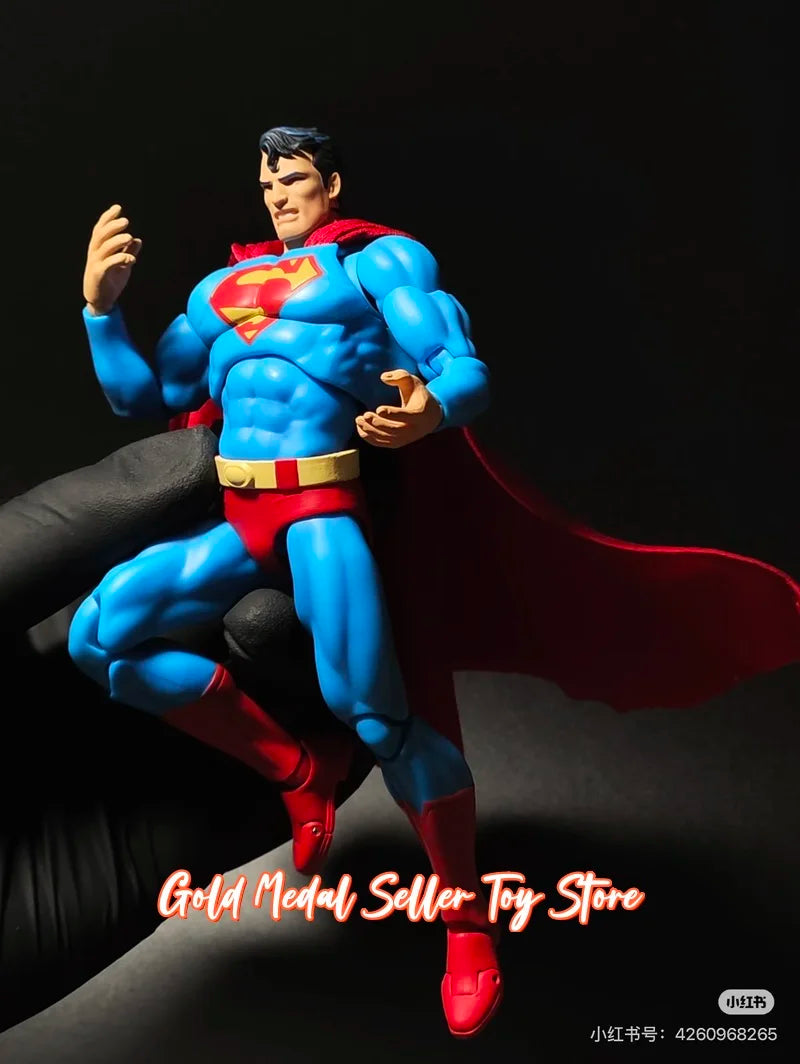 Ct Factory Superman Articulated Action Figure 16cm Mafex 117 Comic Hush Dc Justice League Collectible Model For Fans Collection