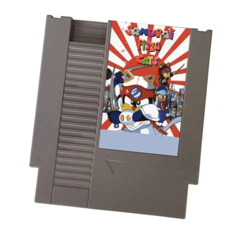 Samurai Pizza Cats Game Cartridge for FC / NES Console 60Pins / 72Pins Video Game Card
